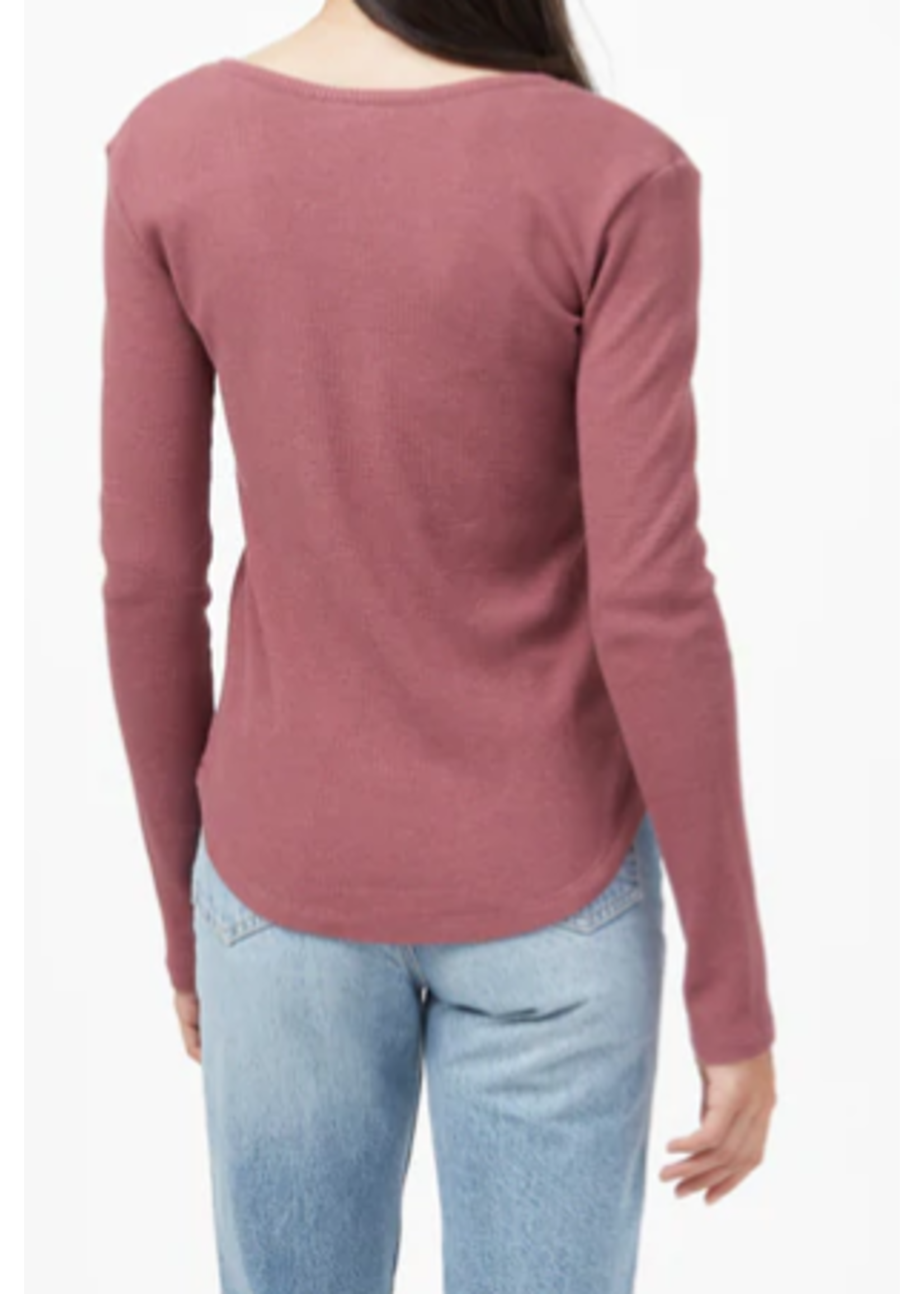 Tentree WOMEN'S TREE WAFFLE HENLEY