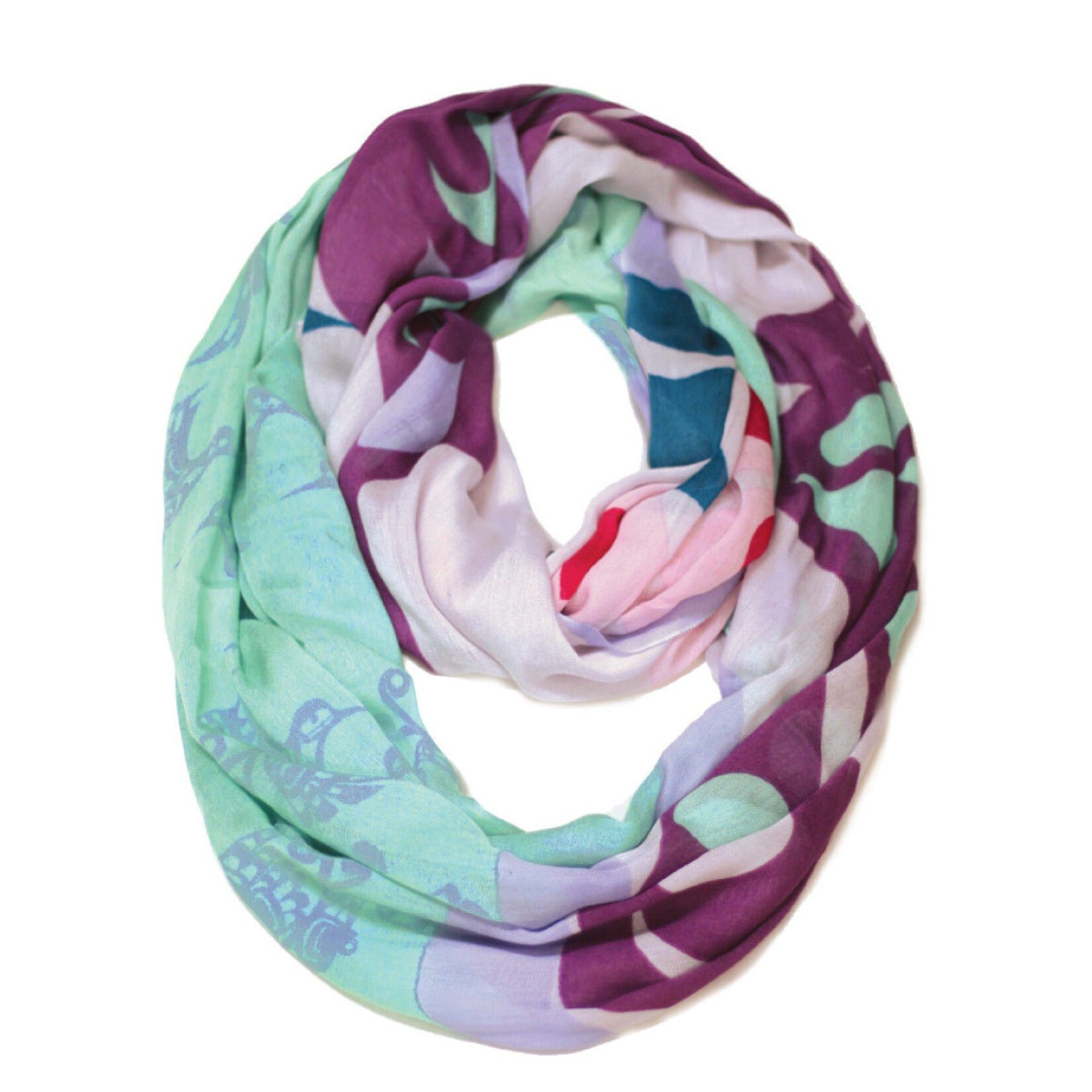 Native Northwest CIRCLE SCARF - HUMMINGBIRD BY FRANCIS DICK
