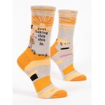 Blue Q Women's Just Taking This Shit In Crew Socks