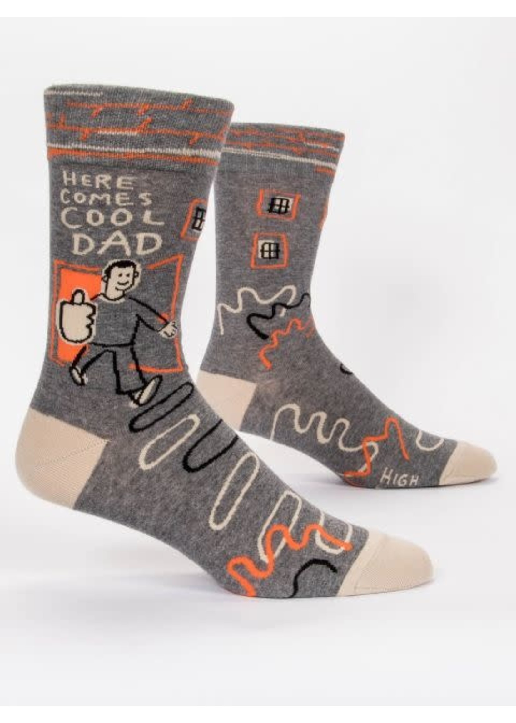 Blue Q Men's Here Comes the Cool Dad Socks