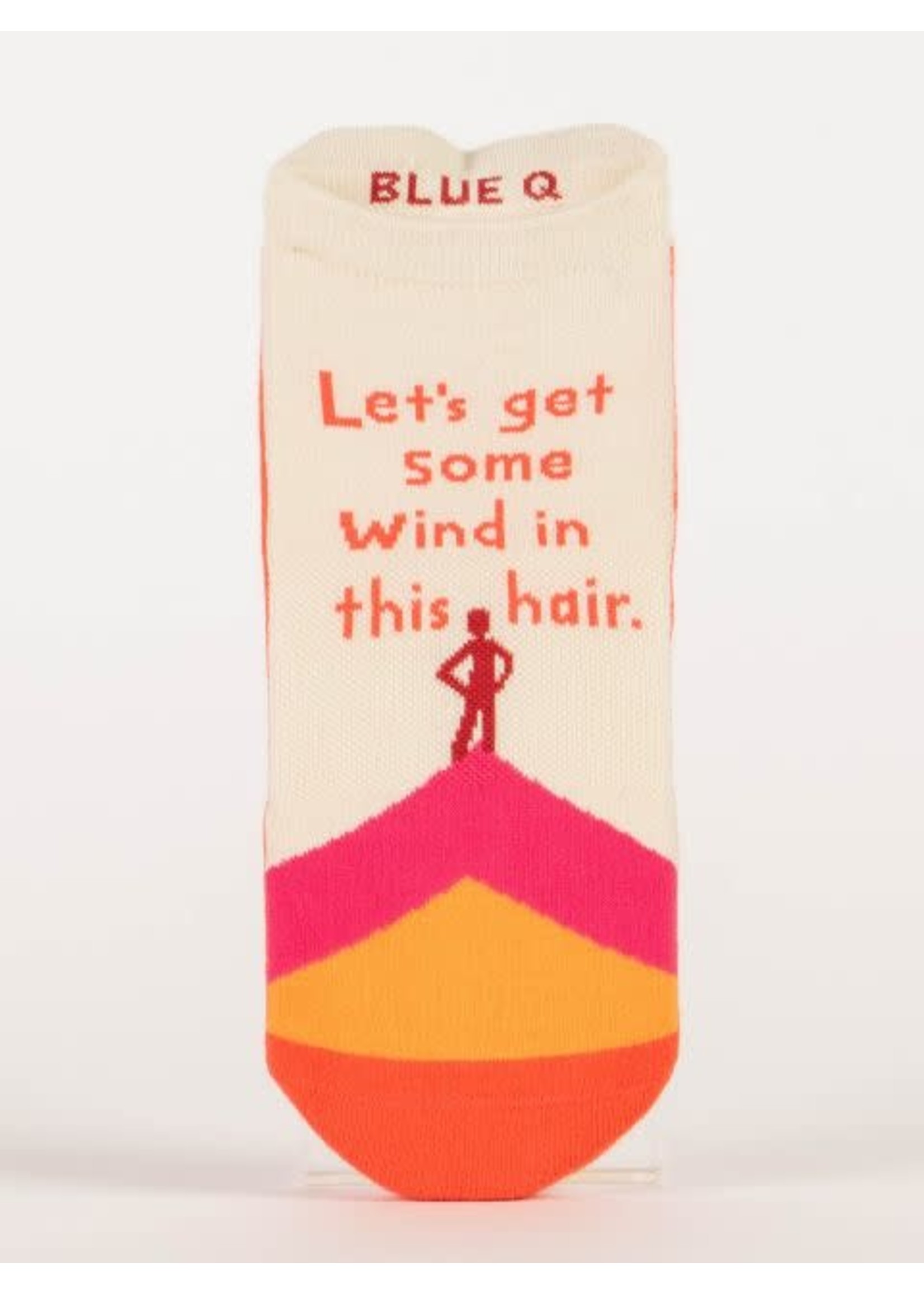 Blue Q SNEAKER SOCKS - WIND IN MY HAIR or MIDDLE SCHOOL