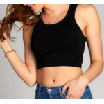 C'est Moi BAMBOO CROP TANK TOP- asst colors