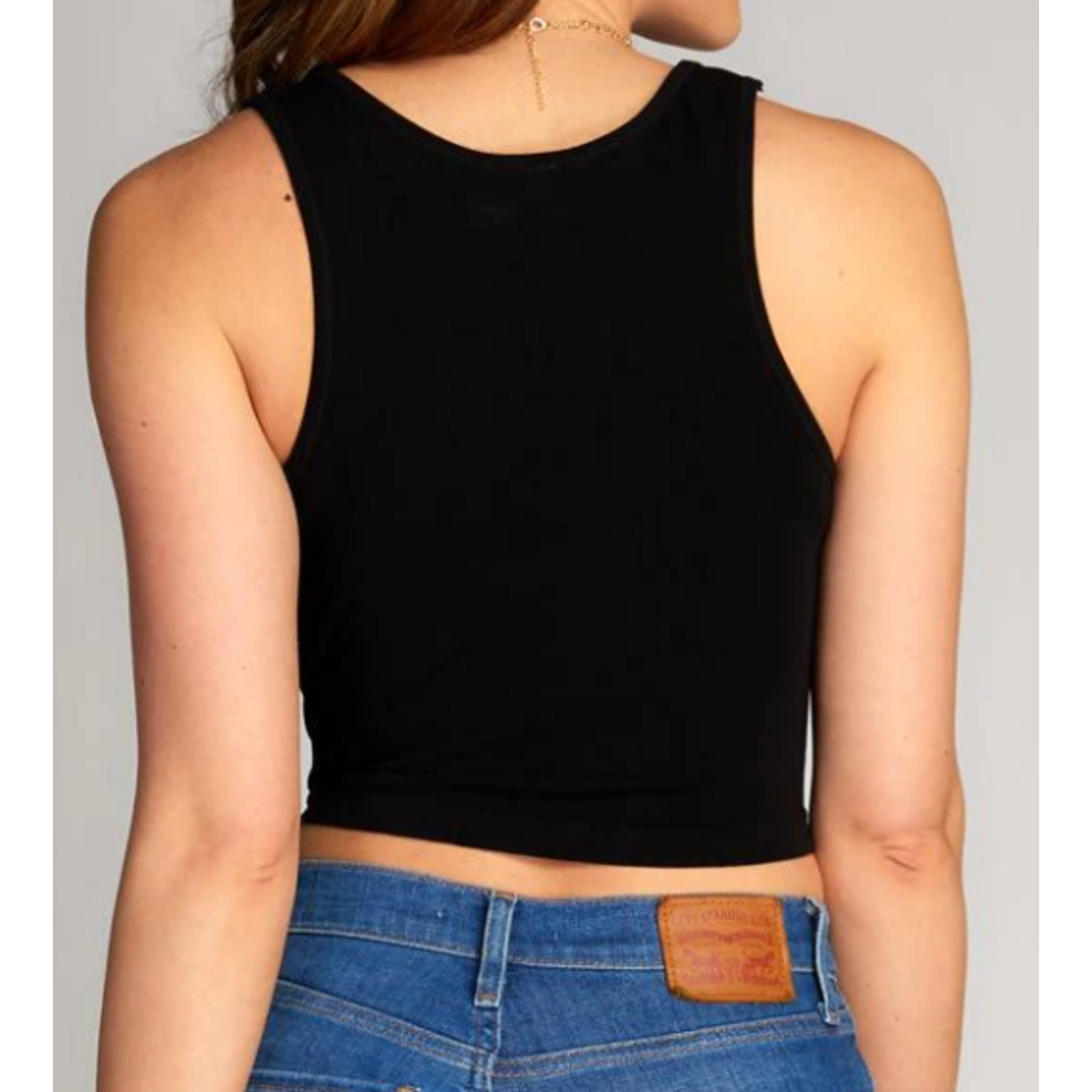 C'est Moi BAMBOO CROP TANK TOP