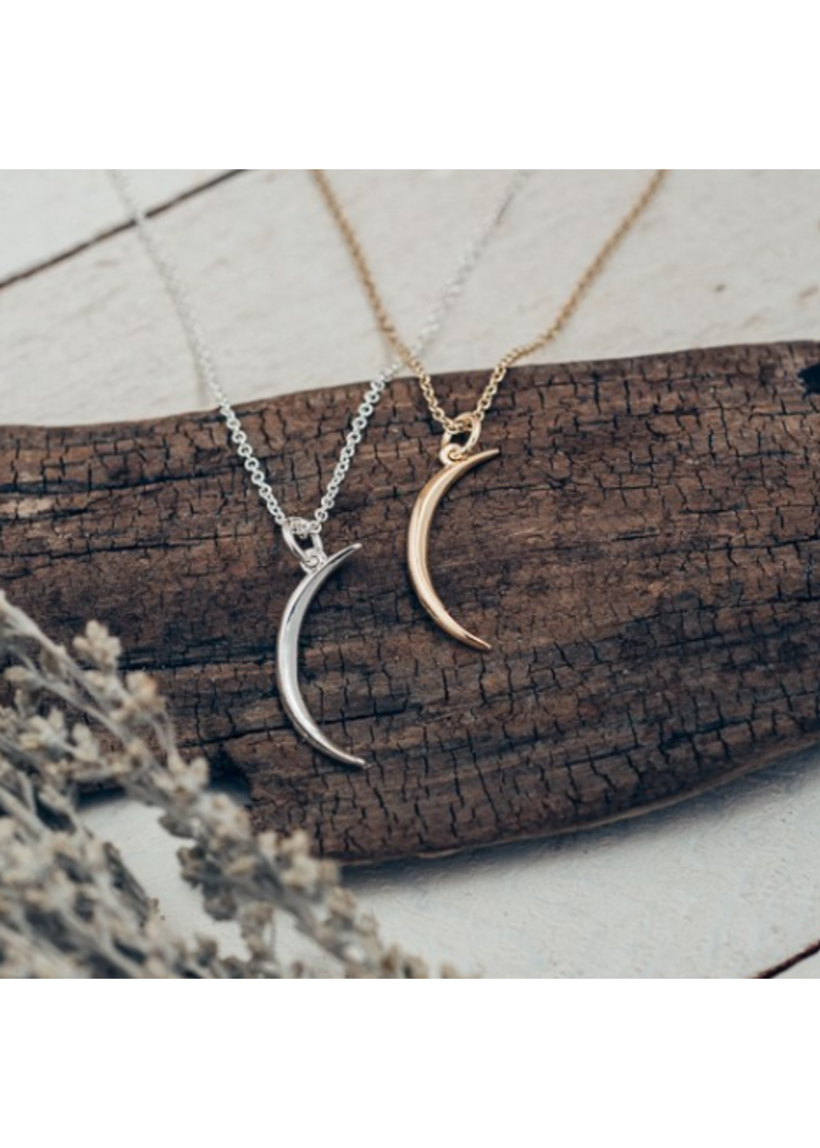 Glee WANING CRESCENT MOON NECKLACE