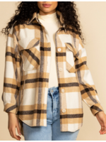 Pink Martini CANMORE PLAID JACKET- BROWN or GREEN
