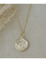 Glee BREA ORGANIC HAMMERED NECKLACE