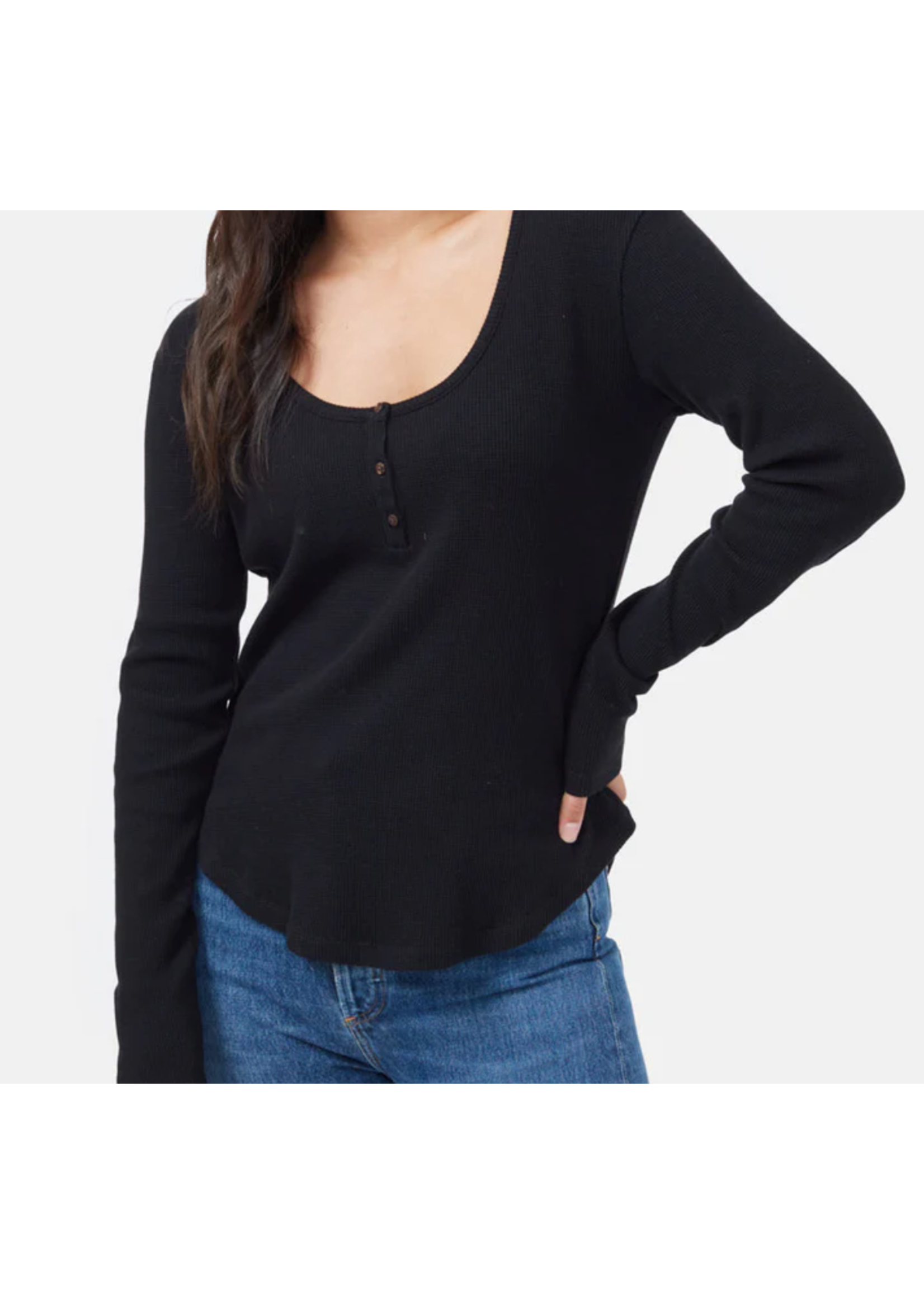 Tentree WOMEN'S TREE WAFFLE HENLEY