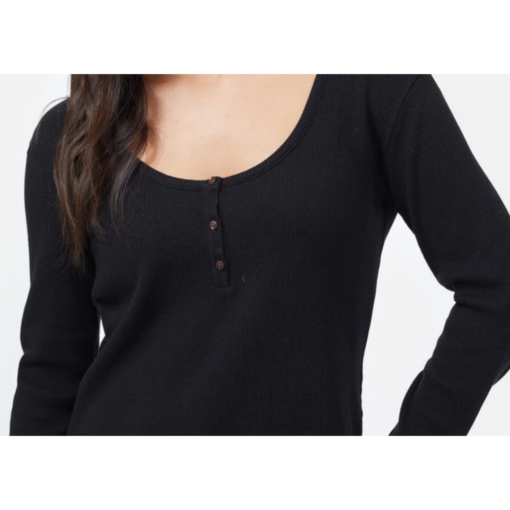 Tentree WOMEN'S TREE WAFFLE HENLEY