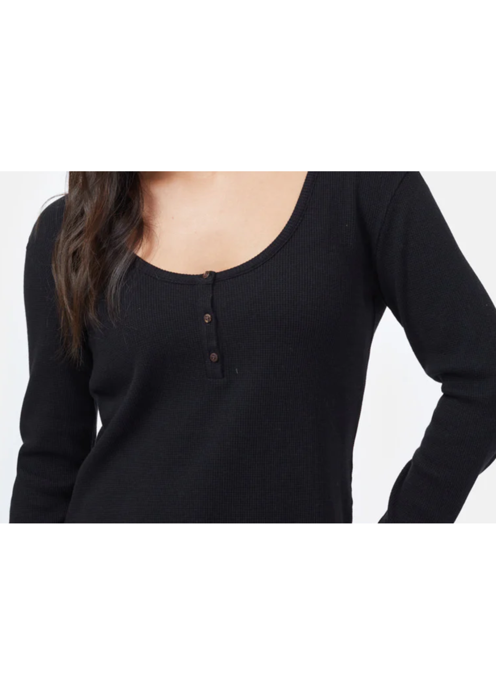 Tentree WOMEN'S TREE WAFFLE HENLEY