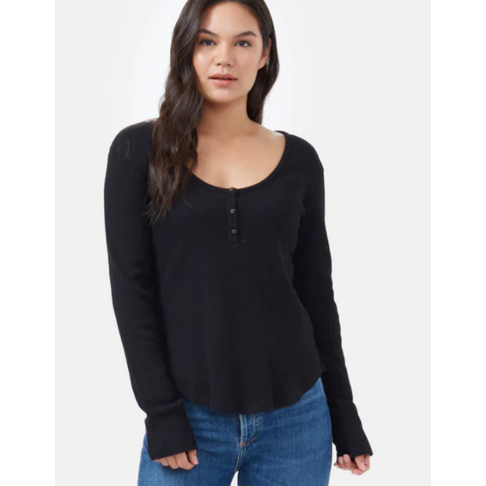 Tentree WOMEN'S TREE WAFFLE HENLEY
