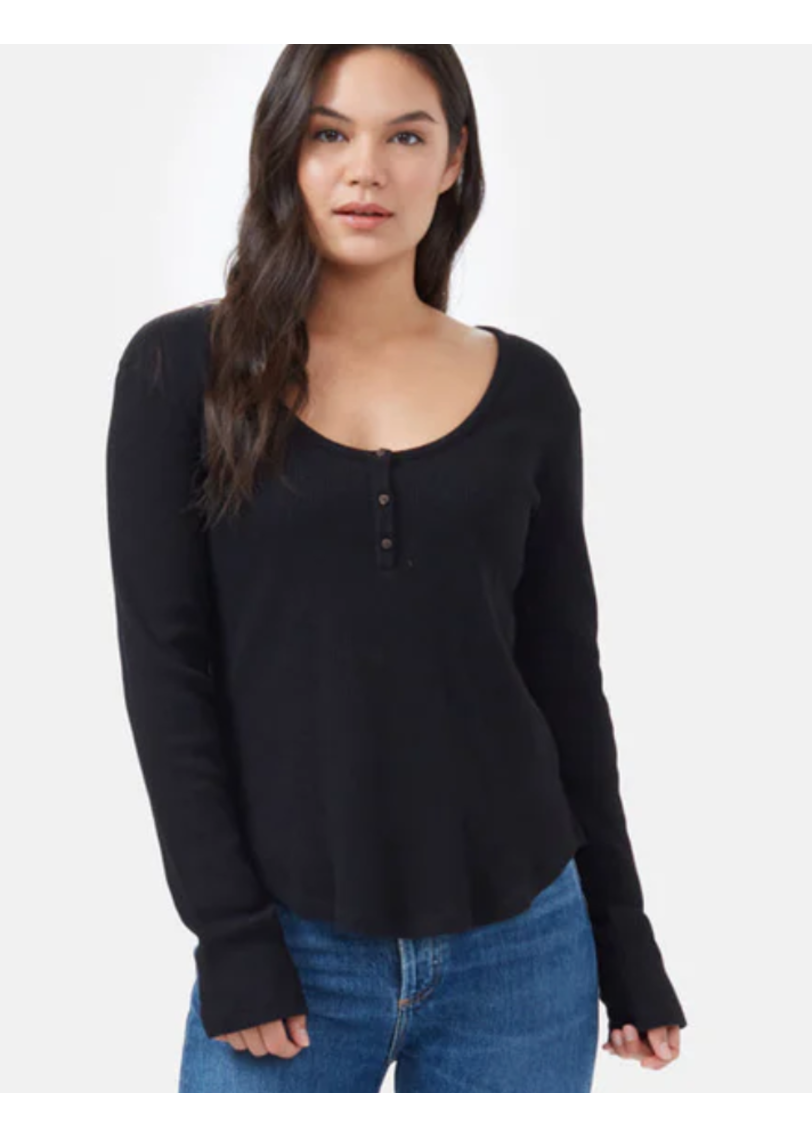 Tentree WOMEN'S TREE WAFFLE HENLEY