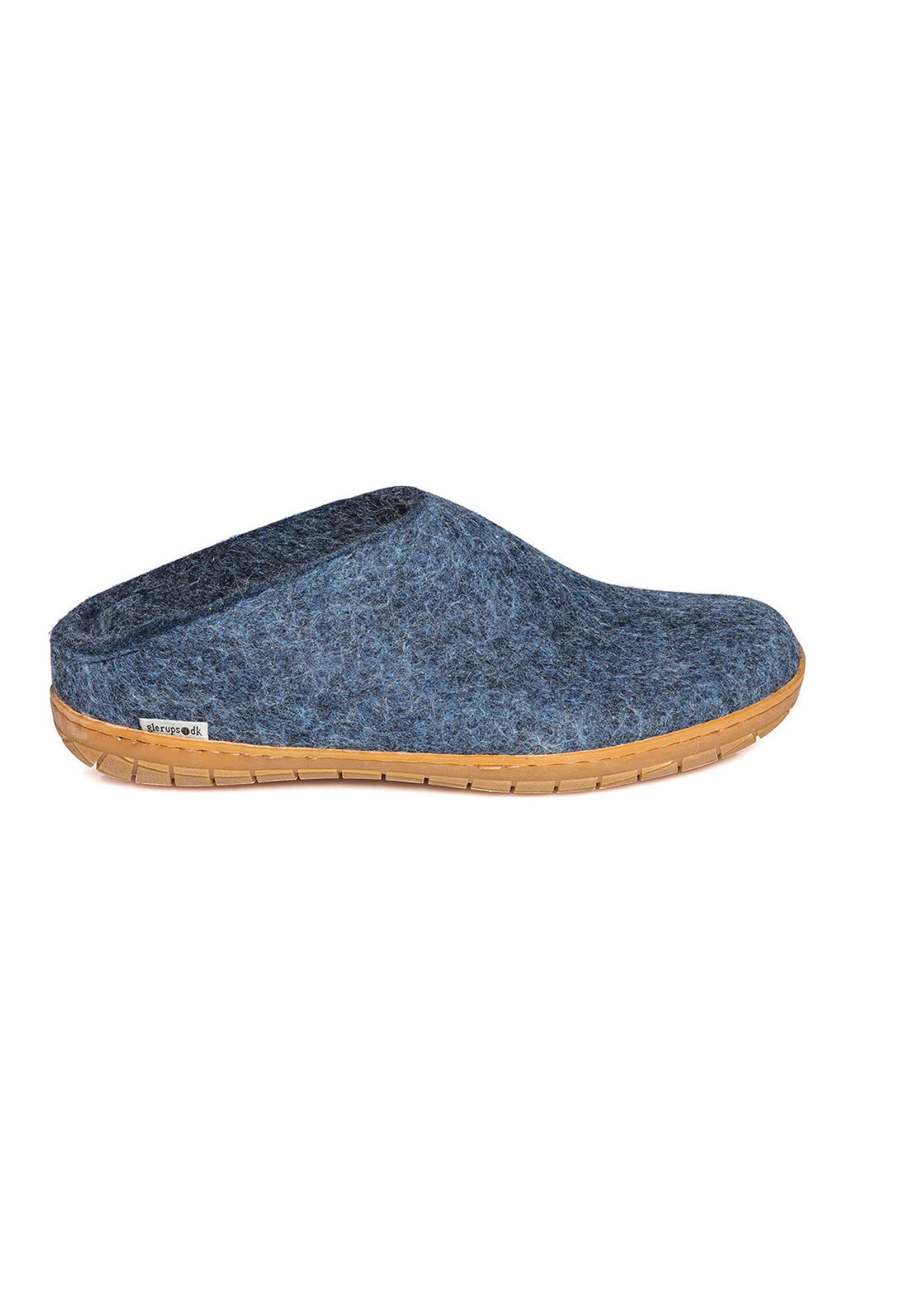 GLERUP GLERUPS SLIP ON -HONEY RUBBER SOLE- CHARCOAL, FOREST, or DENIM