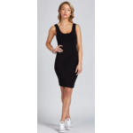 C'est Moi BAMBOO TANK DRESS- BLACK