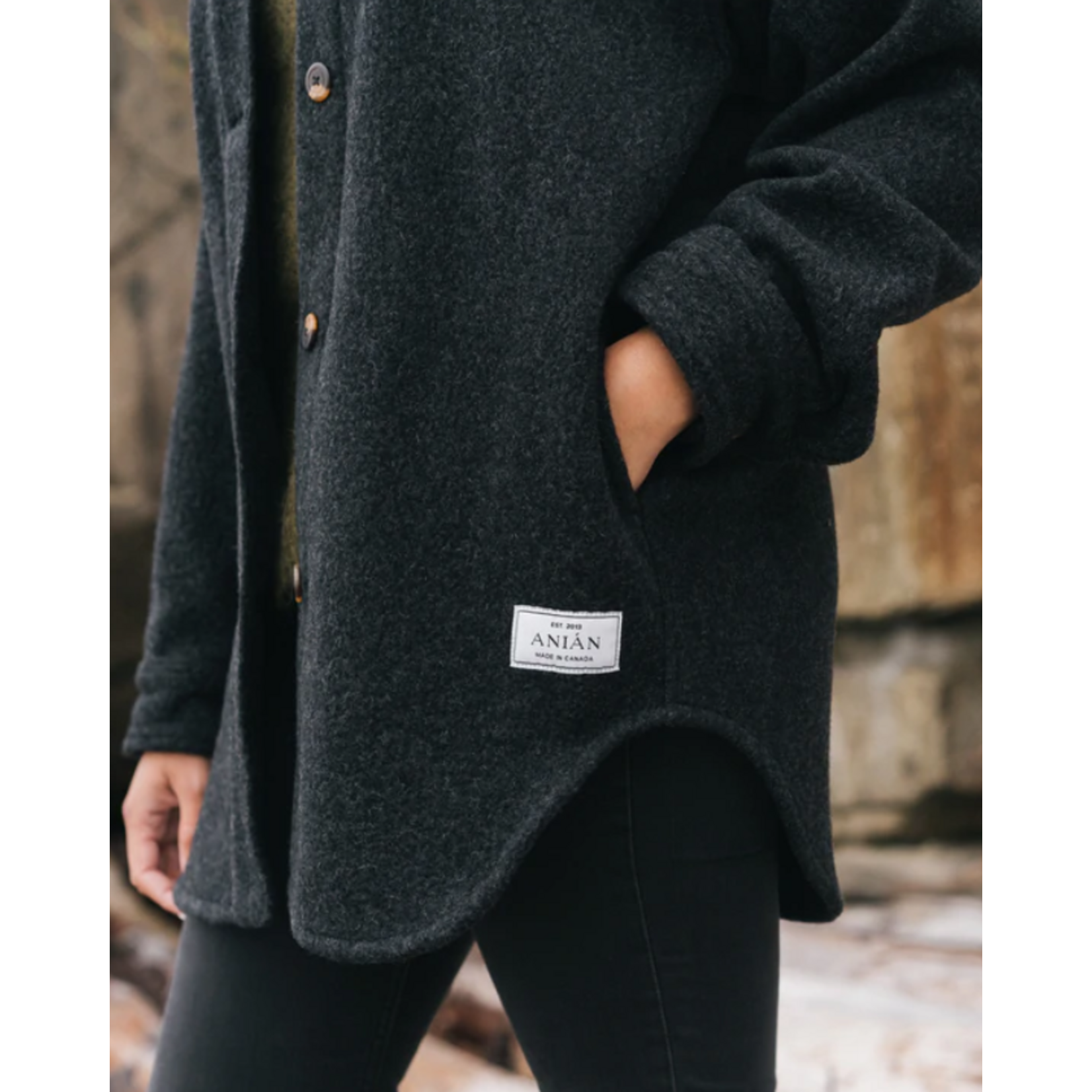 ANIÁN WOMEN'S  RECYCLED WOOL LOFT COAT