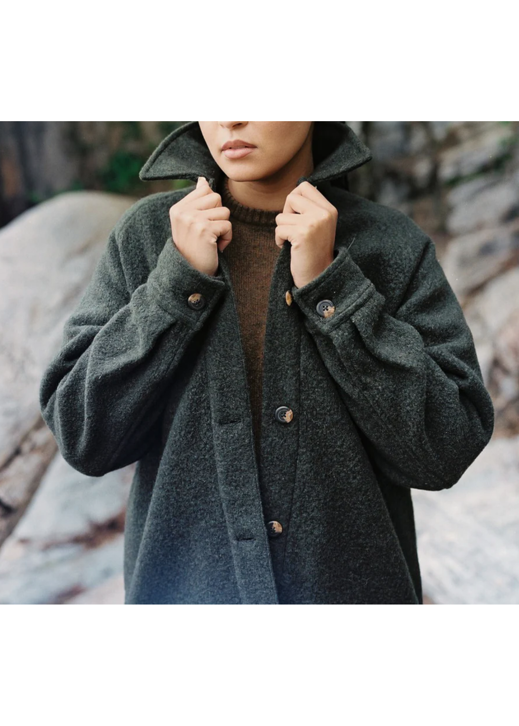 ANIAN WOMEN'S  RECYCLED WOOL LOFT COAT