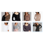 C'est Moi BAMBOO LONG SLEEVE SCOOP TOP-ONE SIZE