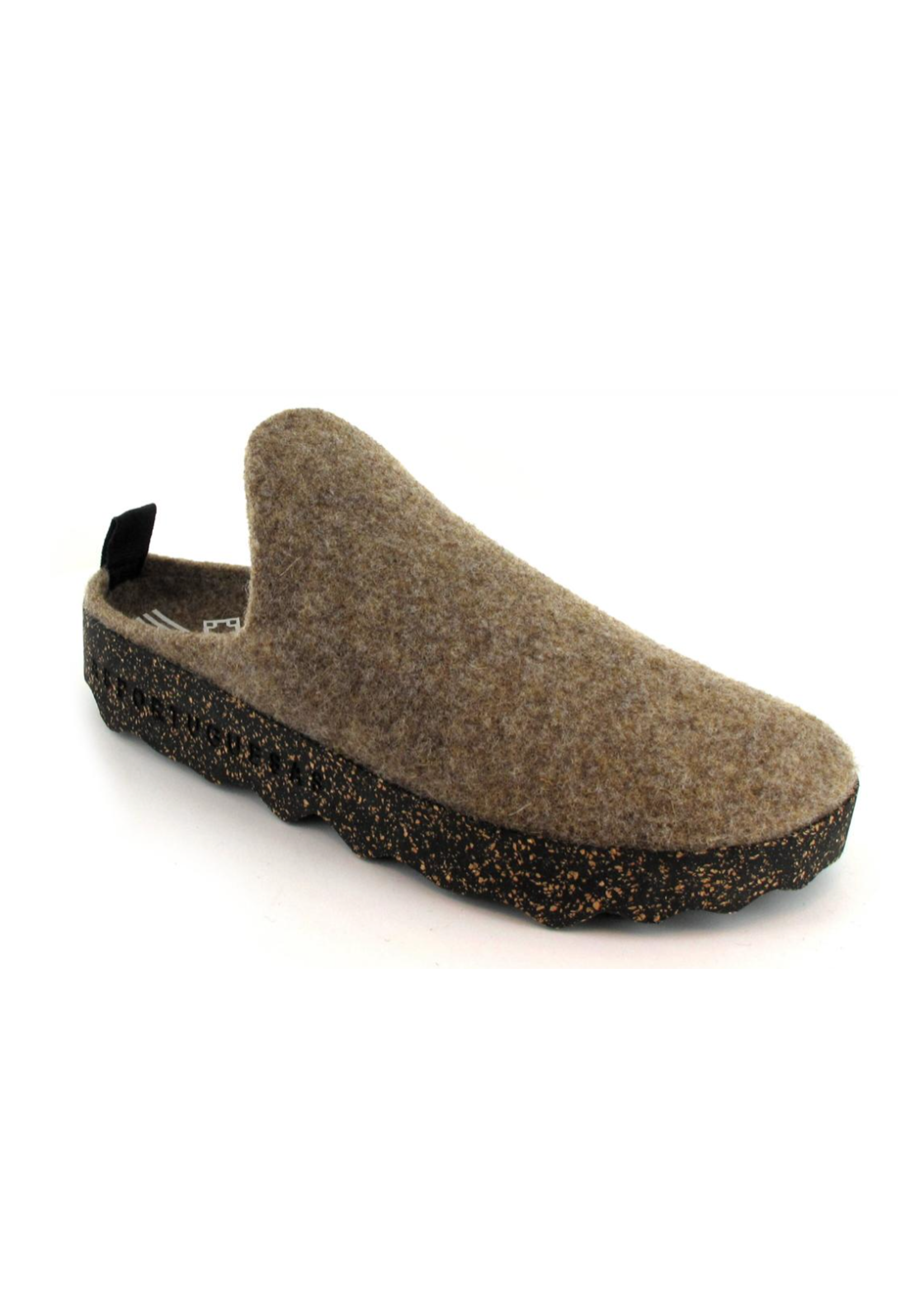 "COME' SUSTAINABLE SLIDE SHOE- WOOL & CORK