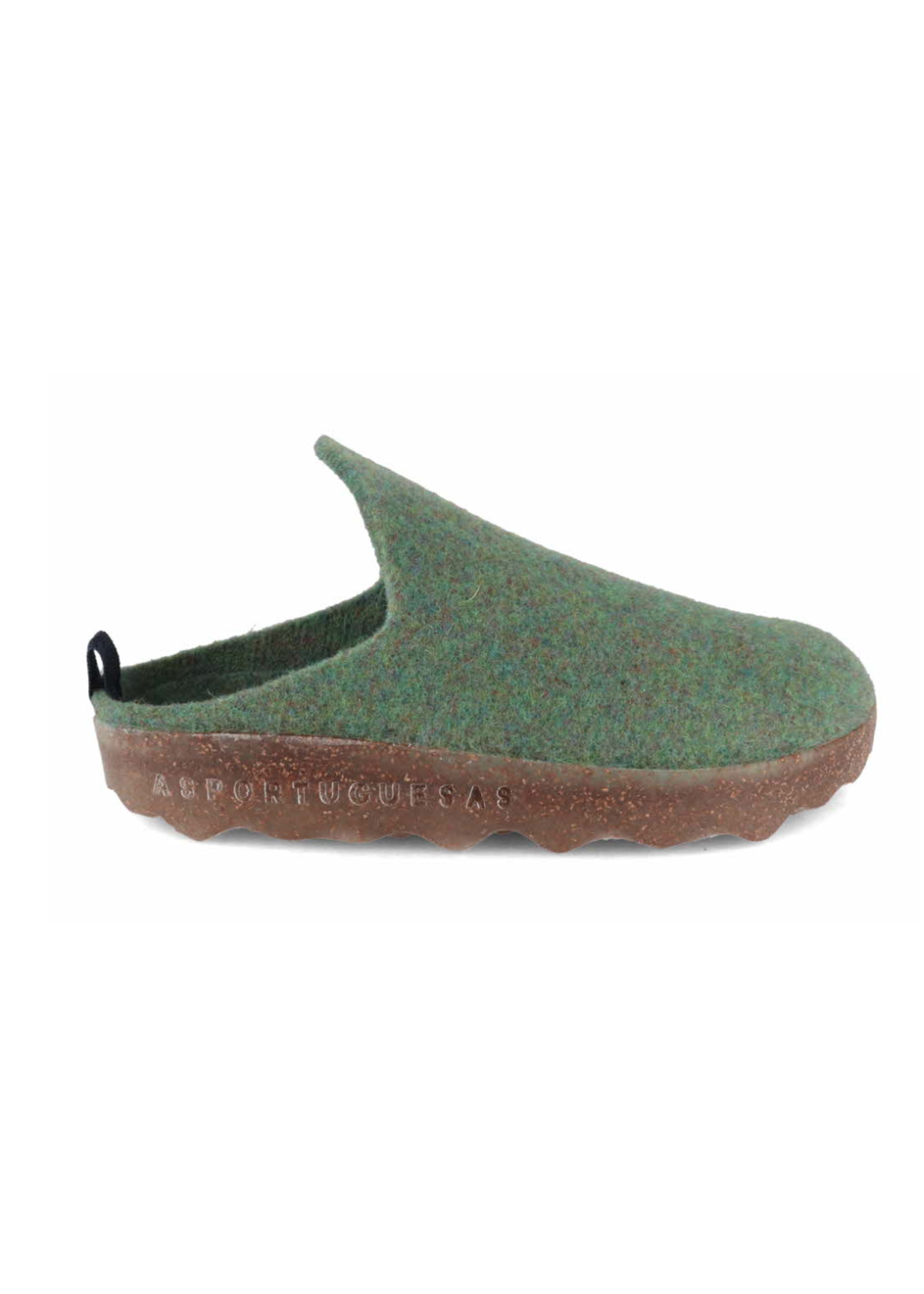 Asportuguesas "COME' SUSTAINABLE SLIDE SHOE- WOOL & CORK