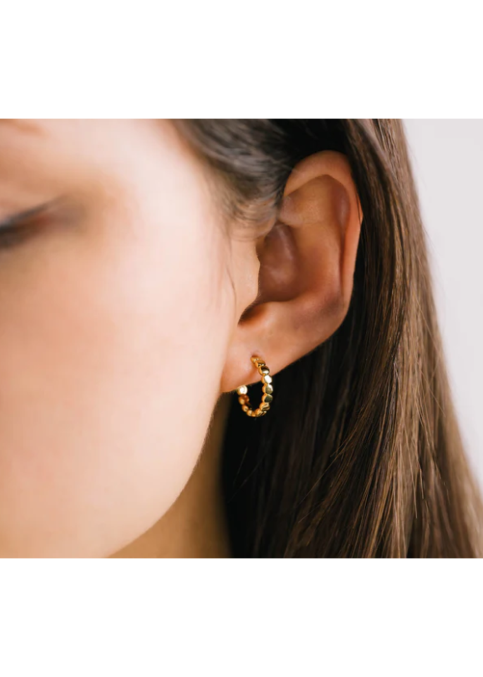 Lover's Tempo CLEO HOOP EARRING - 15mm, STERLING POST