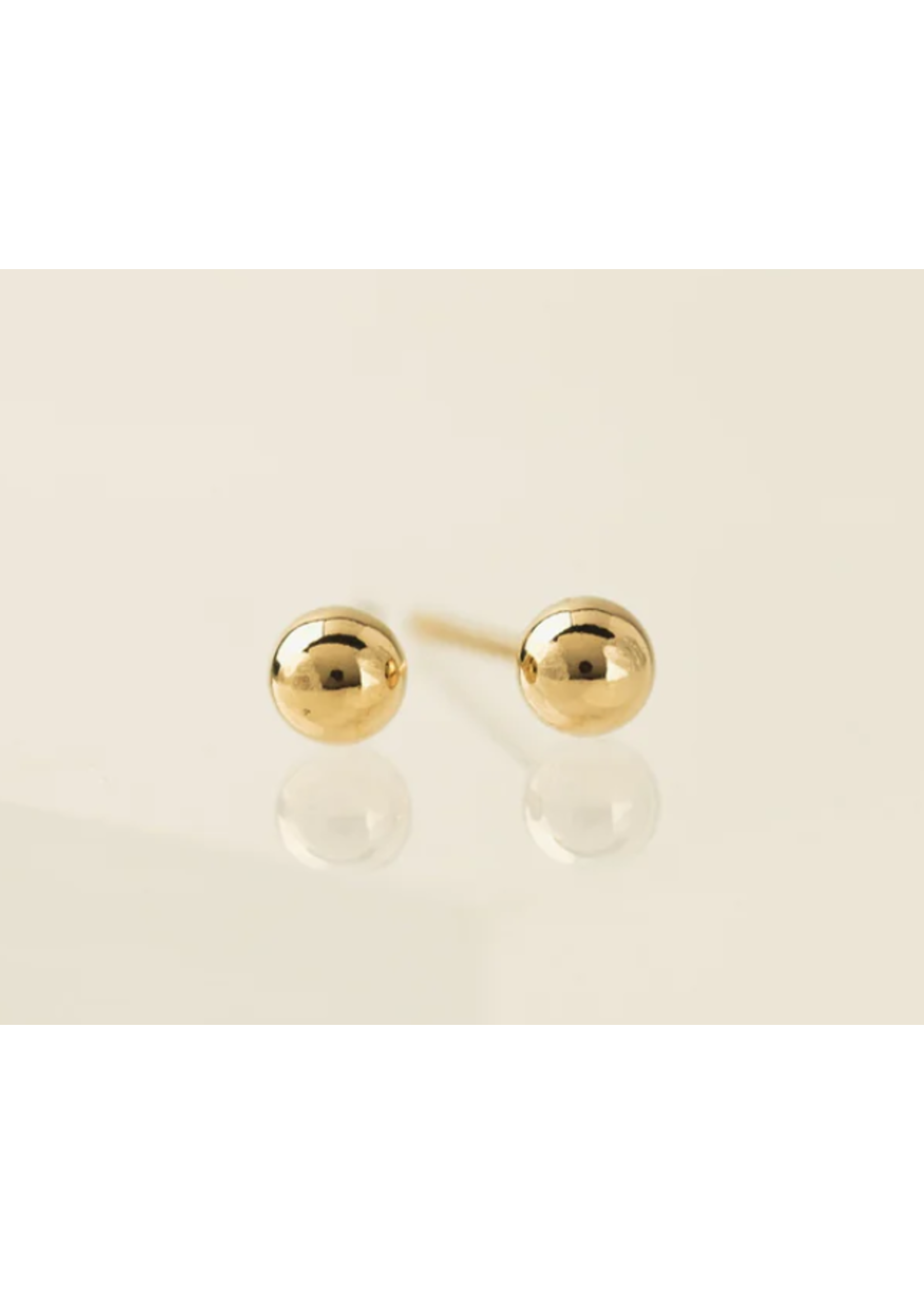 LOVER'S TEMPO 4MM BALL- GOLD FILLED STUD
