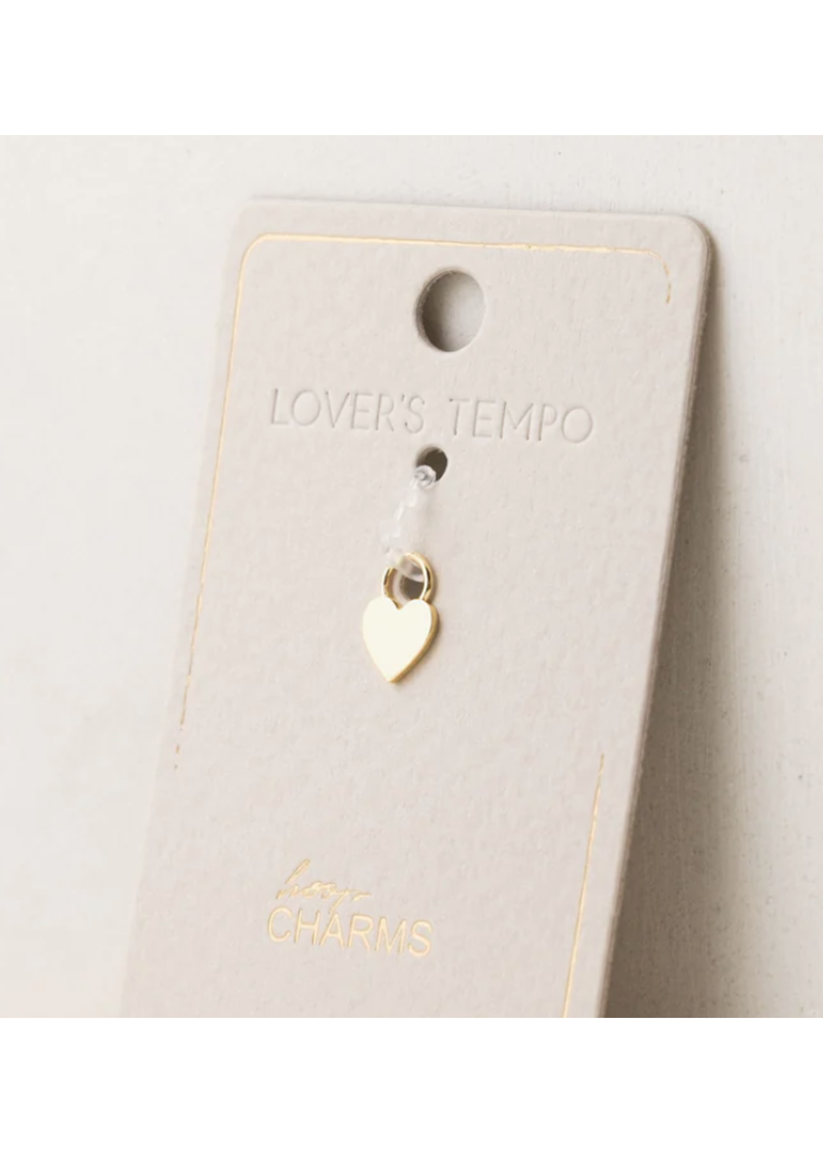 LOVER'S TEMPO HOOP CHARM-GOLD (EACH)