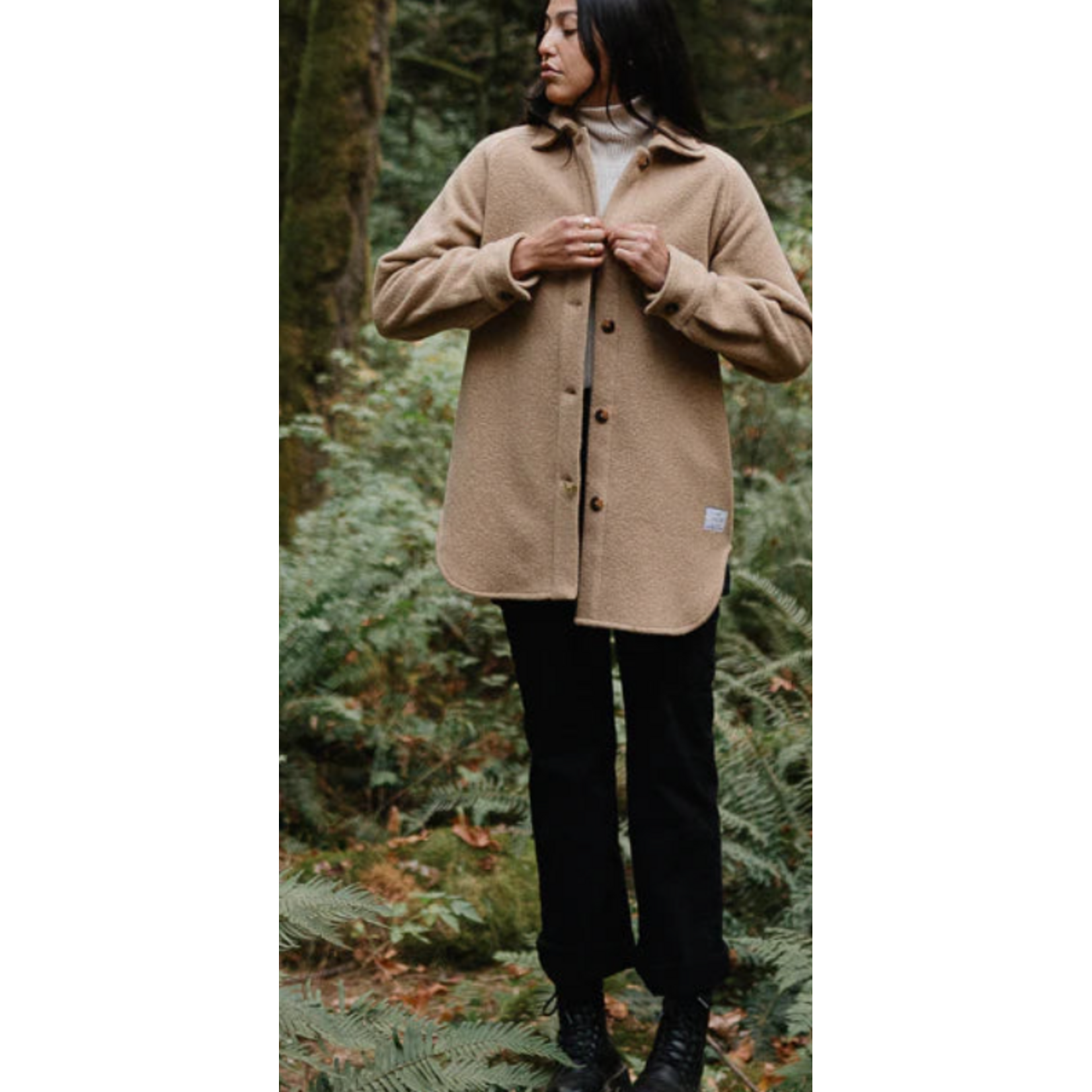 ANIÁN WOMEN'S  RECYCLED WOOL LOFT COAT