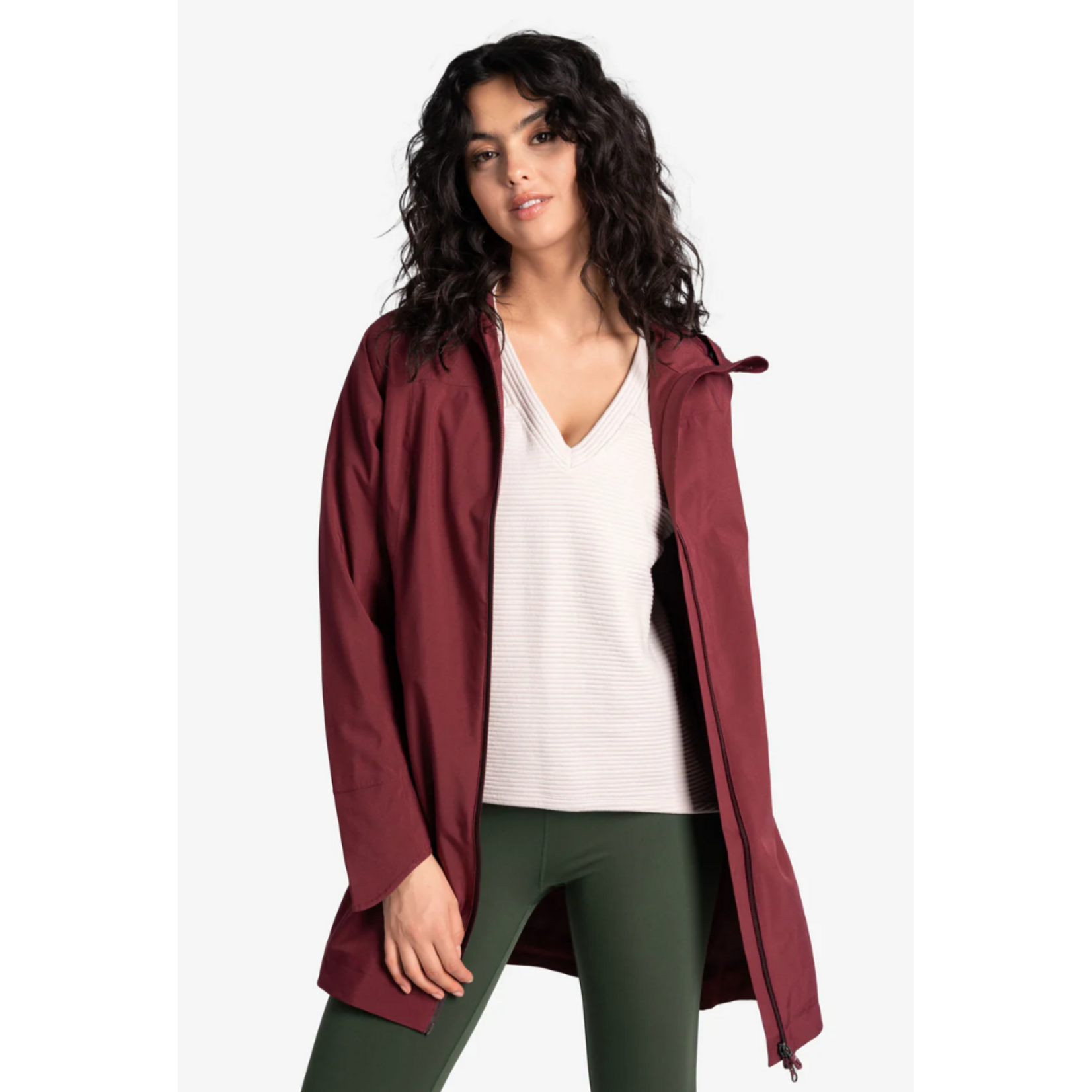 Lolë LUW0871-ELEMENT LONG RAIN JACKET-SEAM SEALED WATERPROOF