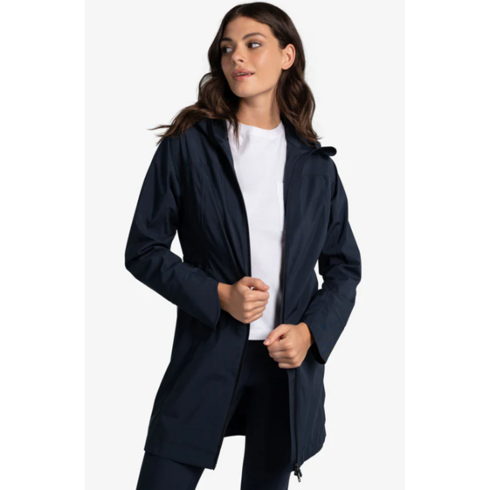 Lolë LUW0871-ELEMENT LONG RAIN JACKET-SEAM SEALED WATERPROOF