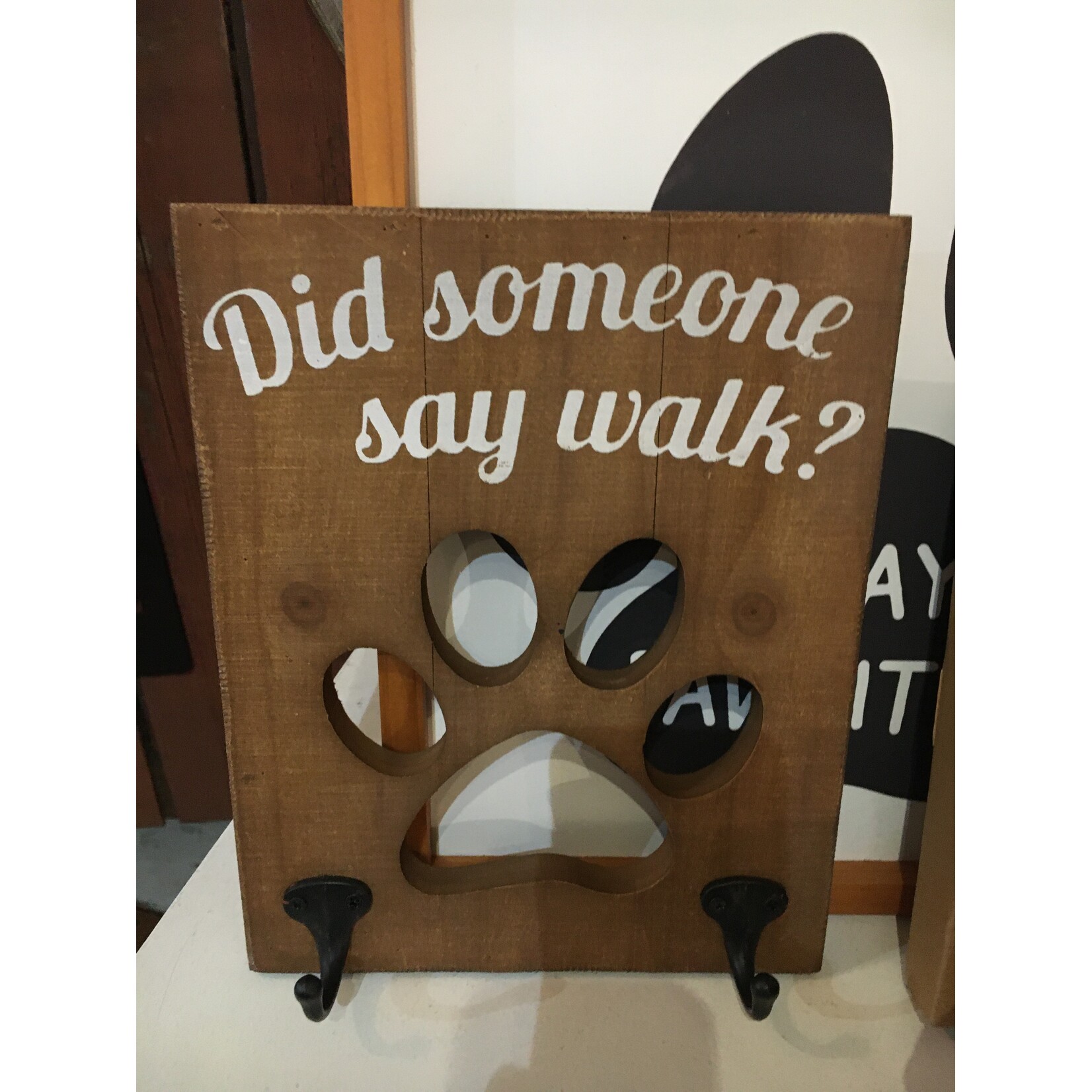 HANGING OUT DOG PAW HOOKS-DID SOMEONE SAY WALK
