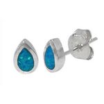 RUPERT RAINDROP RUPERT RAINDROP STUD EARRING- STERLING SILVER, MYSTIC OPAL