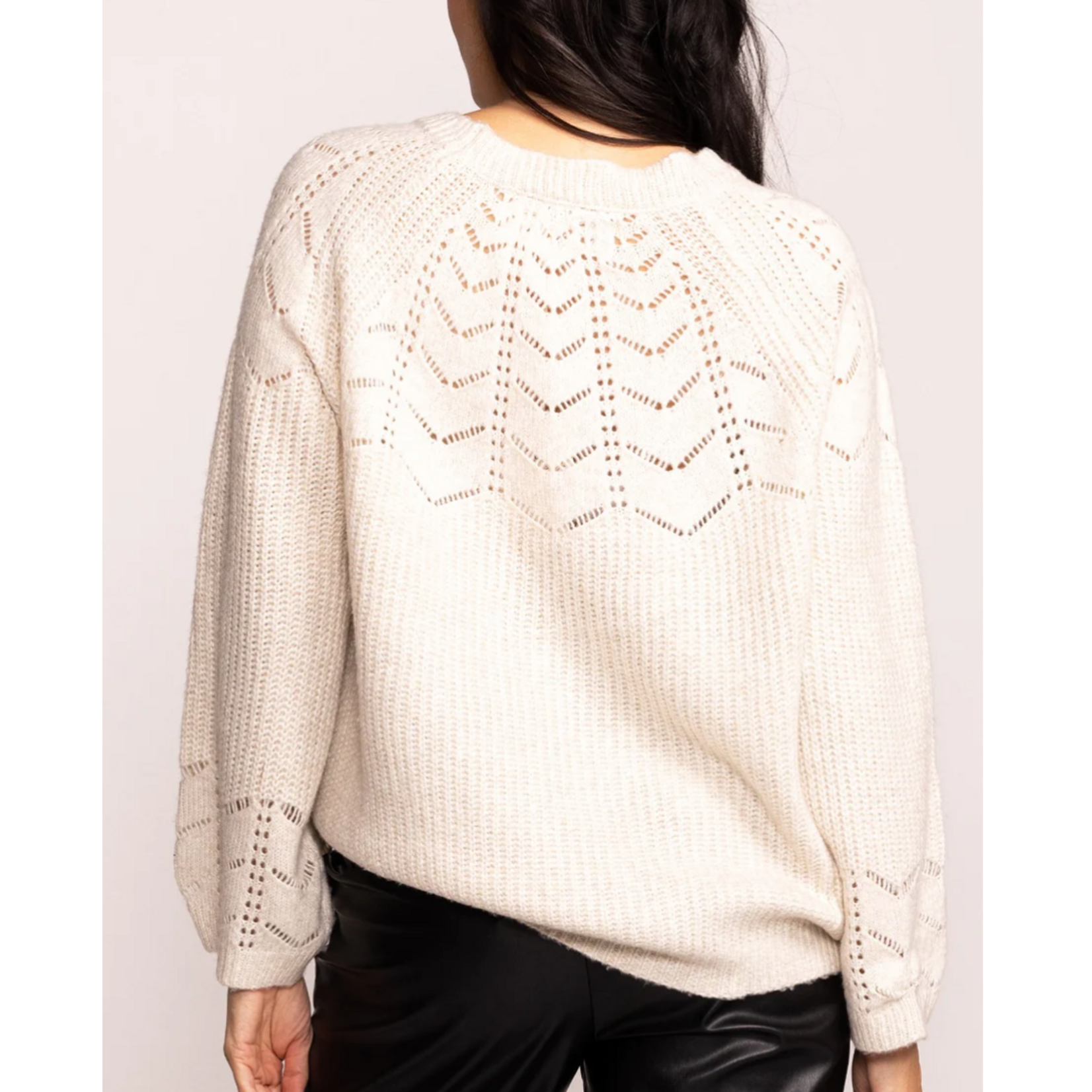Pink Martini SW-2373WH THE ELLA SWEATER