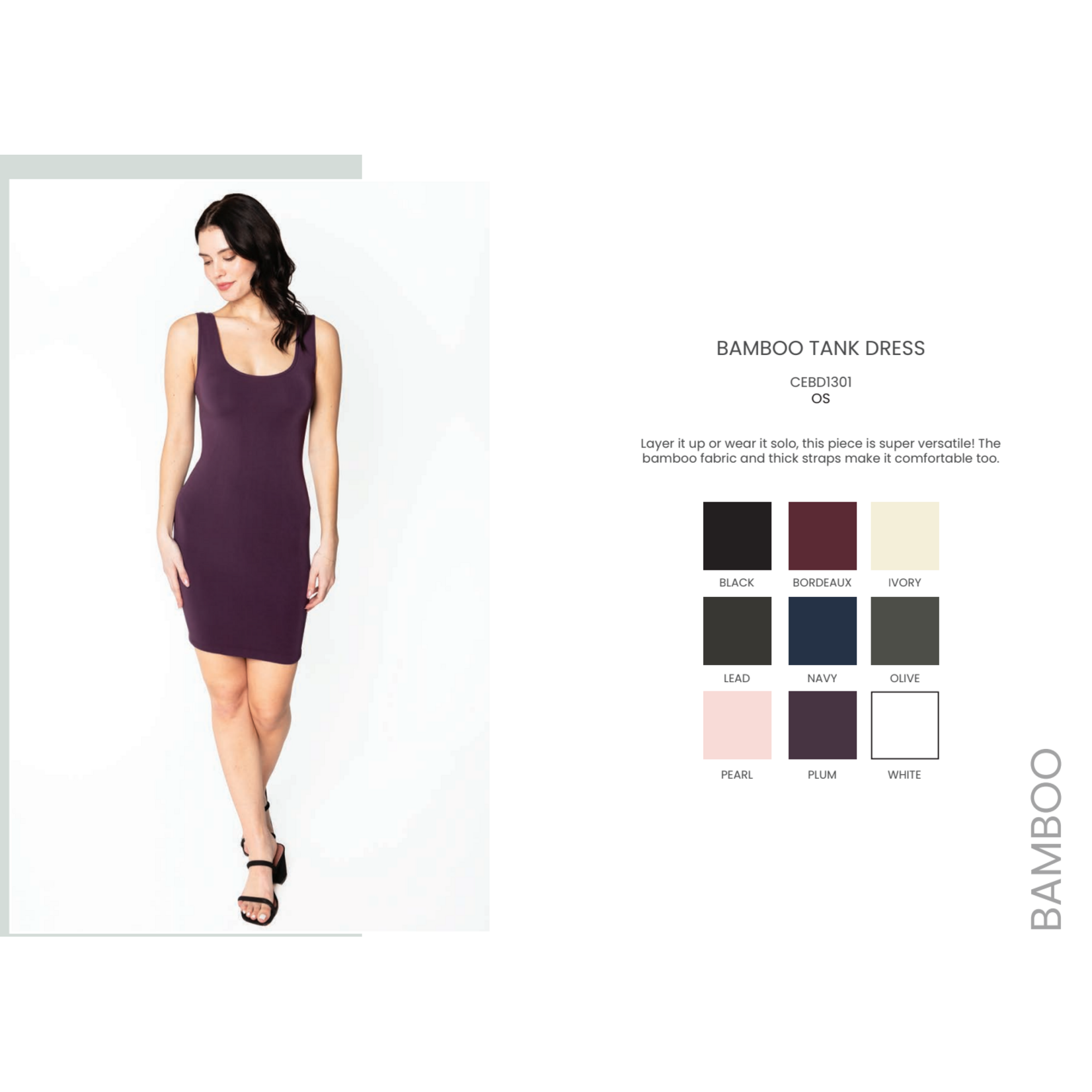 C'est Moi Bamboo Tank Dress