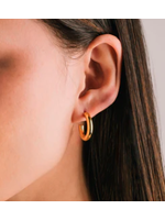 Lover's Tempo Friday Earrings - Gold-20mm