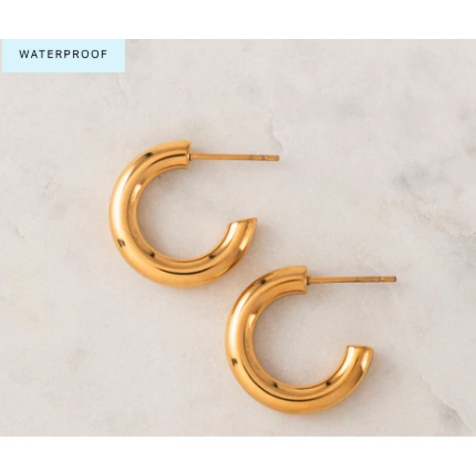 Lover's Tempo Friday Earrings 20 mm - Gold, PVD, Waterproof, Tarnishproof