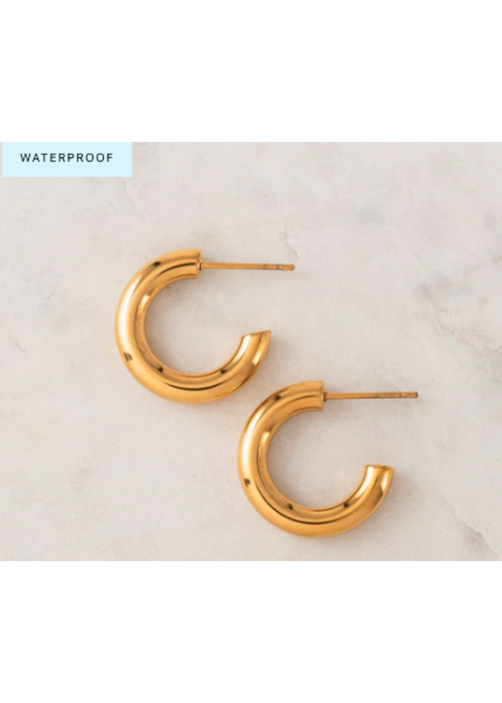 Lover's Tempo FRIDAY EARRINGS - 20mm, 18K GOLD PVD, WATERPROOF, TARNISHPROOF