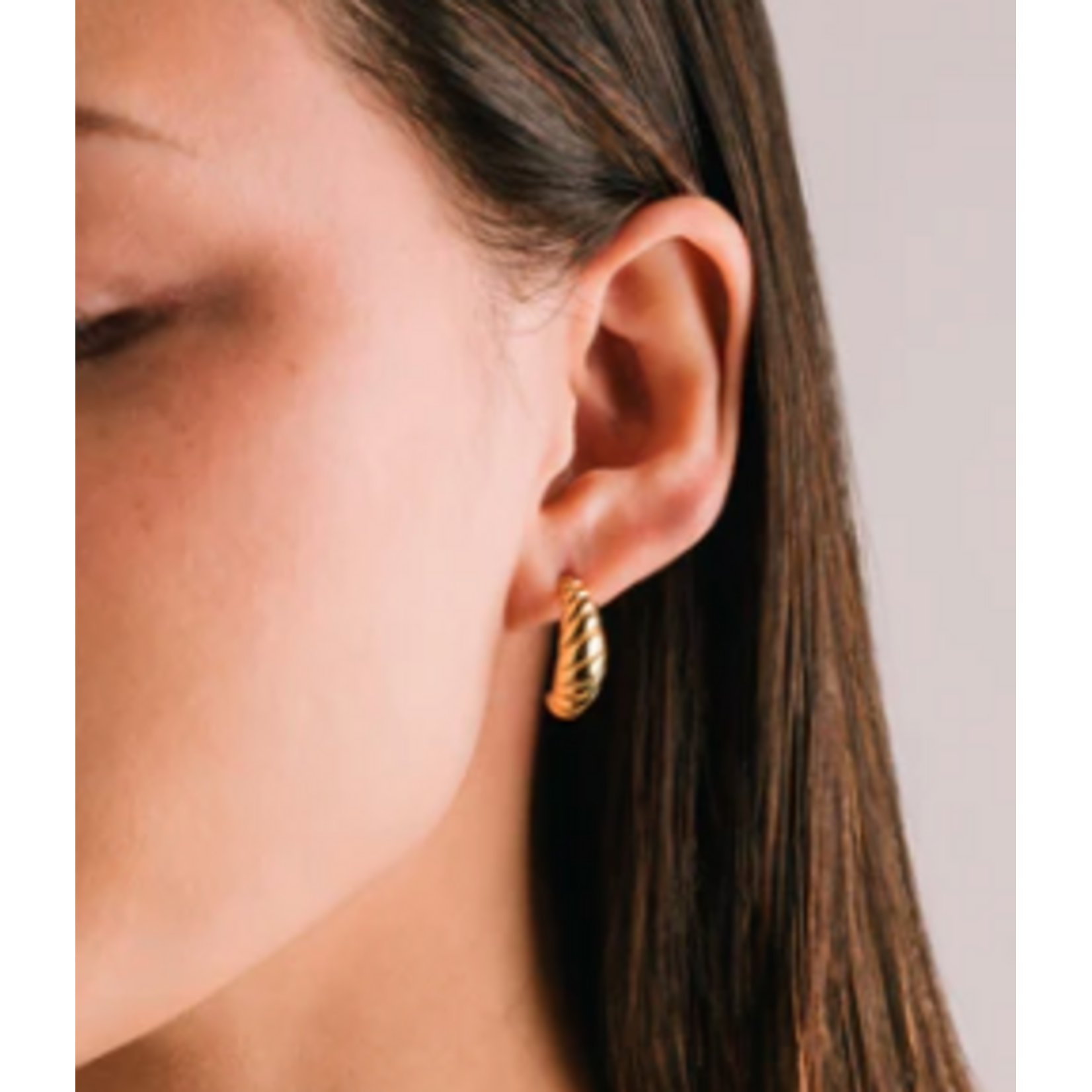 Lover's Tempo Paris Hoop Earrings 19mm Gold PVD Waterproof