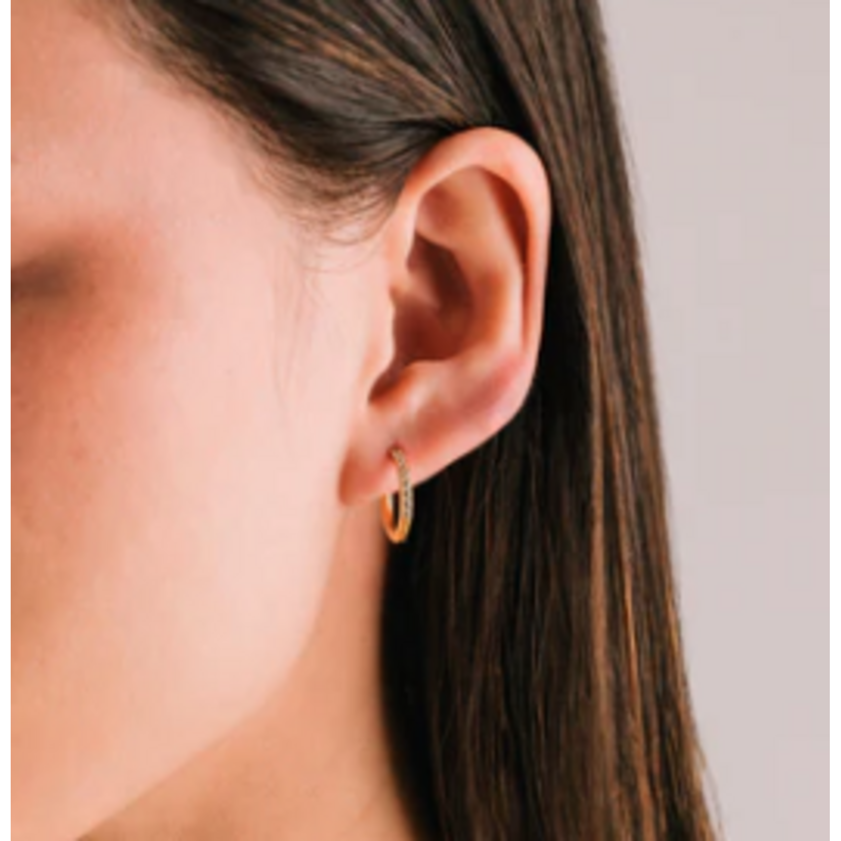 Lover's Tempo Evie Hoop Earrings - 15 mm, 14K Gold, Waterproof