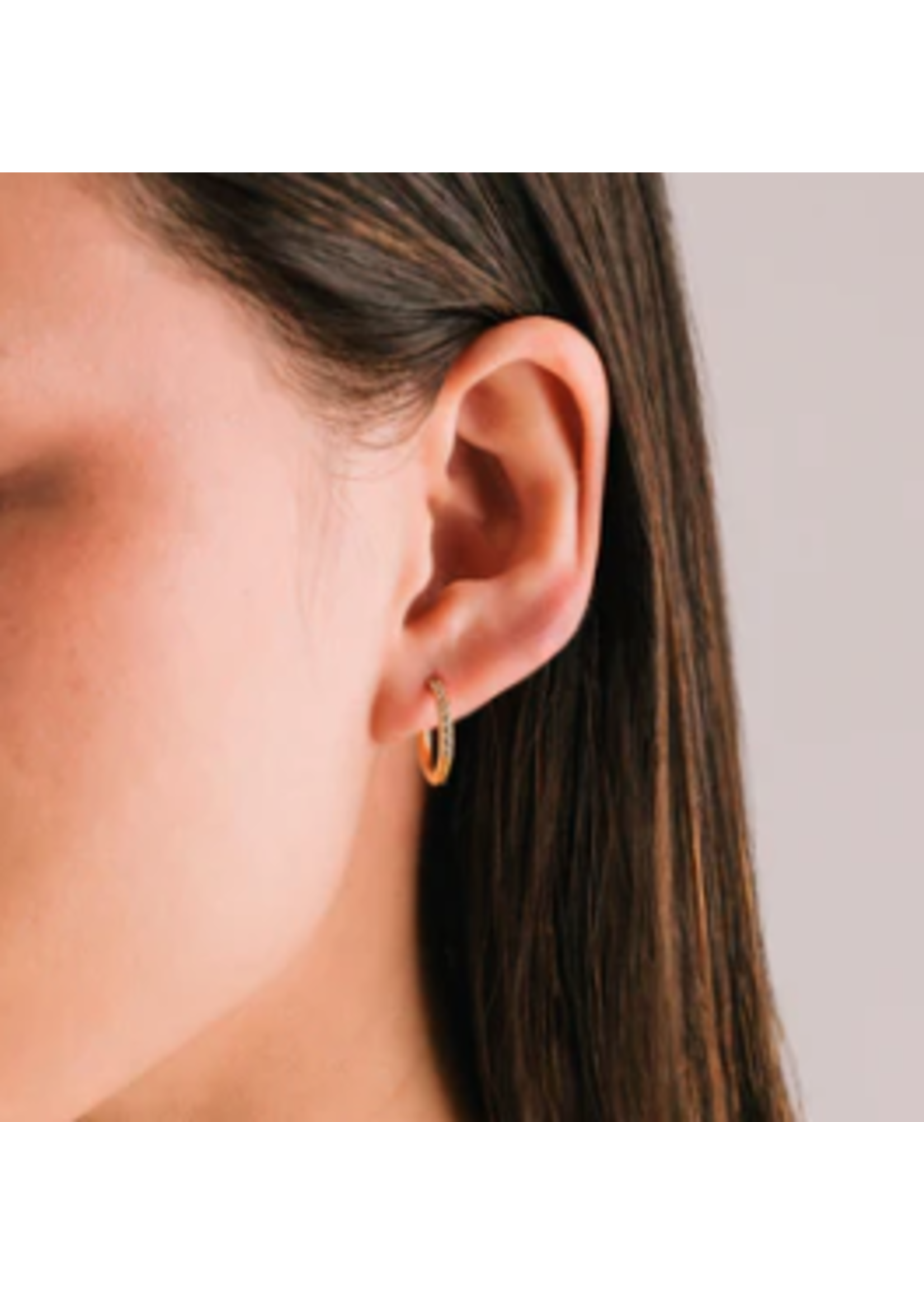 Lover's Tempo Evie Hoop Earrings - 15 mm, 14K Gold, Waterproof