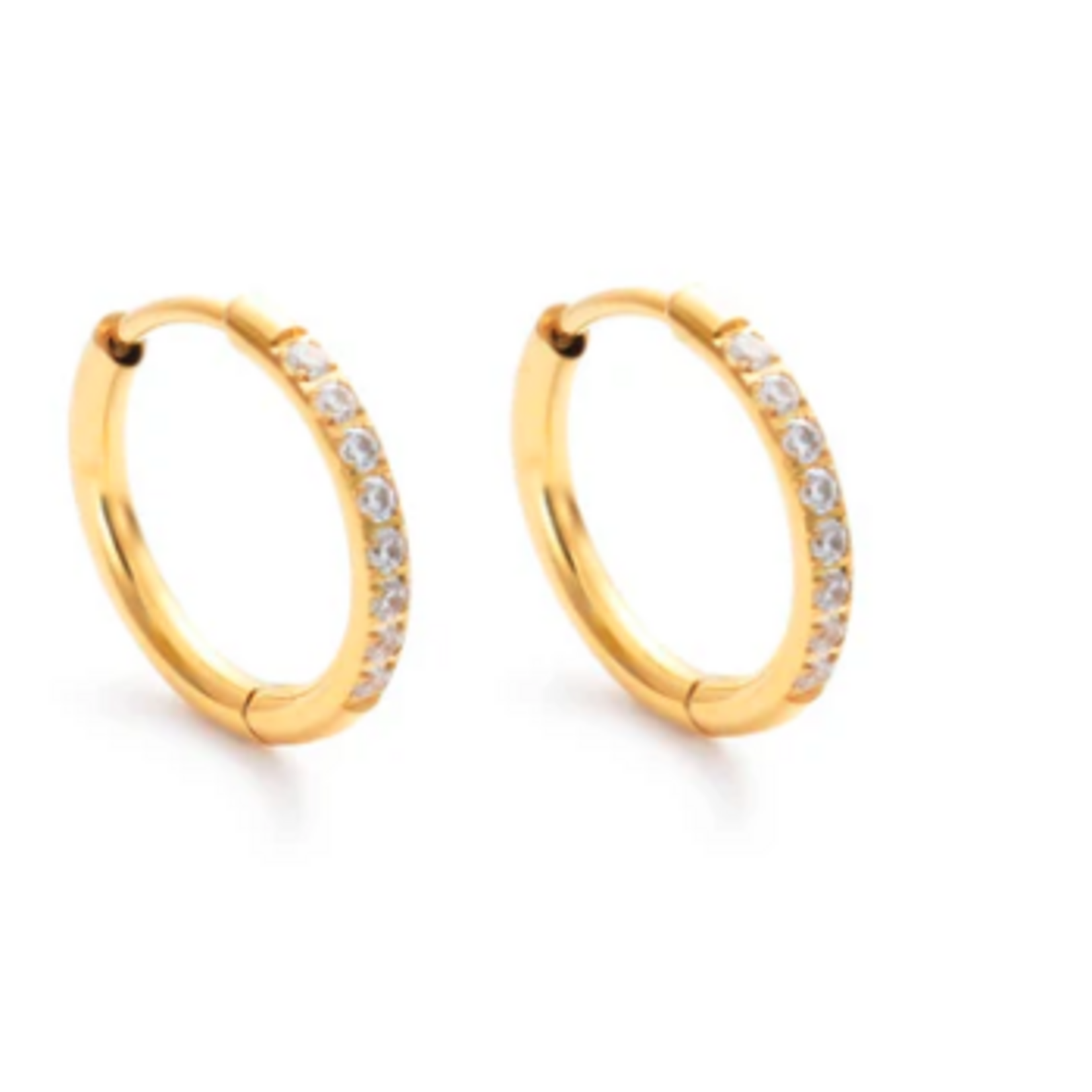 Lover's Tempo Evie Hoop Earrings - 15 mm, 14K Gold, Waterproof