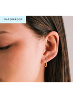 Lover's Tempo EVIE HOOP EARRINGS-15mm, 14K GOLD, WATERPROOF