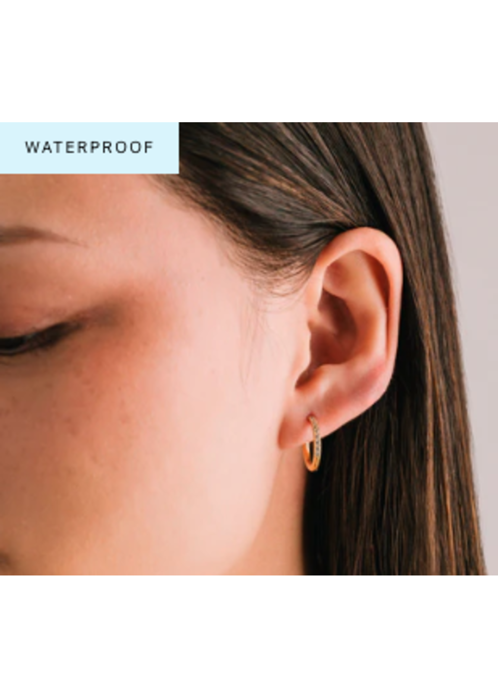 Lover's Tempo Evie Hoop Earrings - 15 mm, 14K Gold, Waterproof