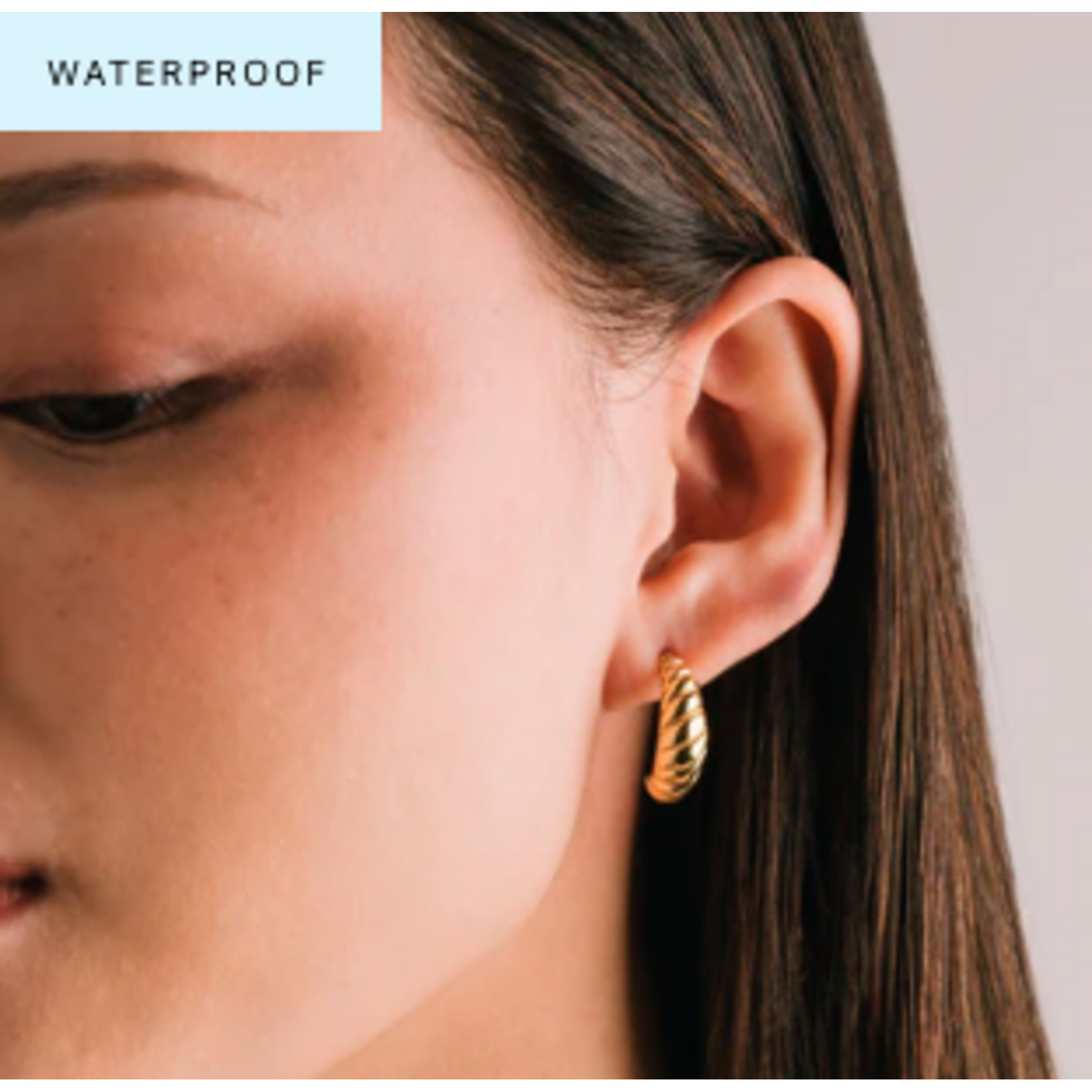 Lover's Tempo Paris Hoop Earrings 19mm Gold PVD Waterproof