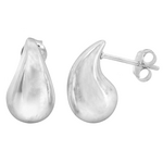 STUDIO Teardrop Stud Earrings - Sterling Silver