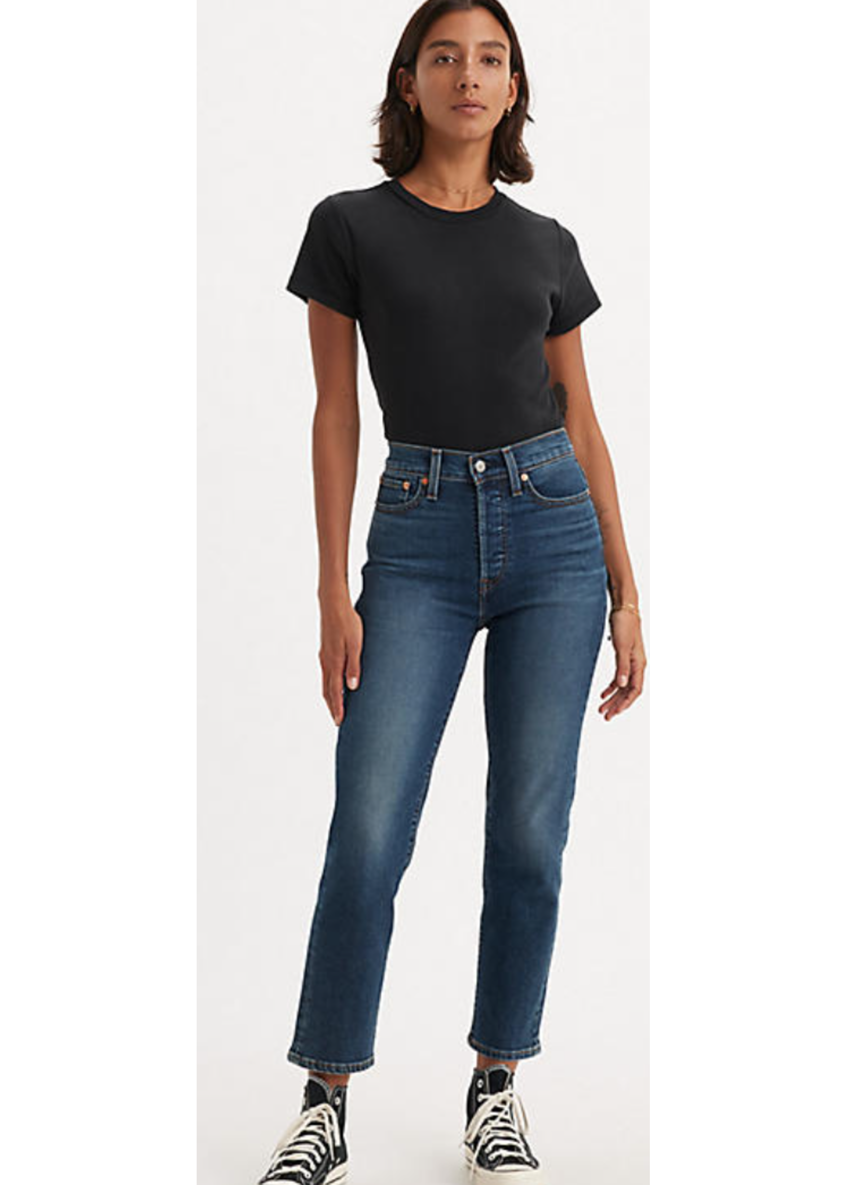 Levi Strauss Canada 349640207-WEDGIE STRAIGHT-indigo hwg