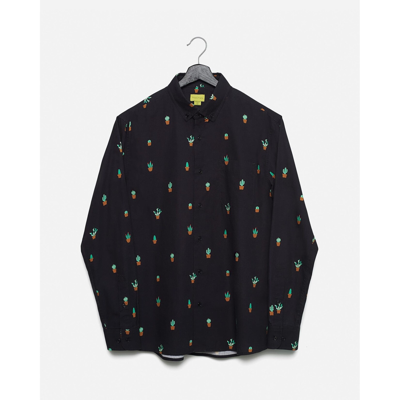 Poplin & Co. PRINTED LONG SLEEVE SHIRT