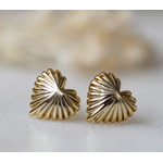 Glee Seashell Heart Stud Earring