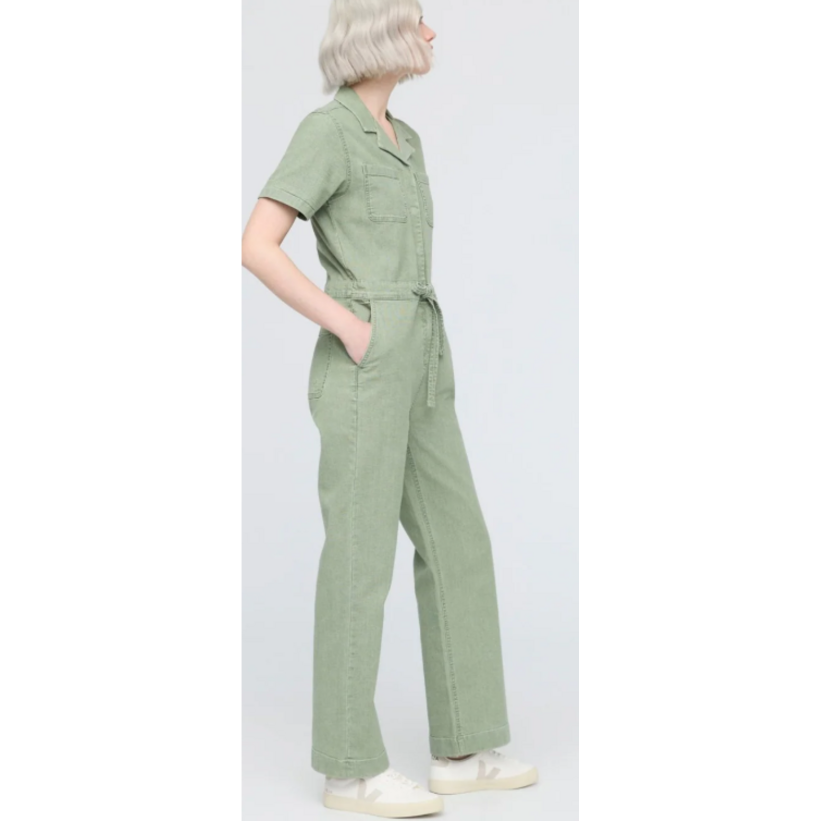 DUER STRETCH CANVAS JUMPSUIT
