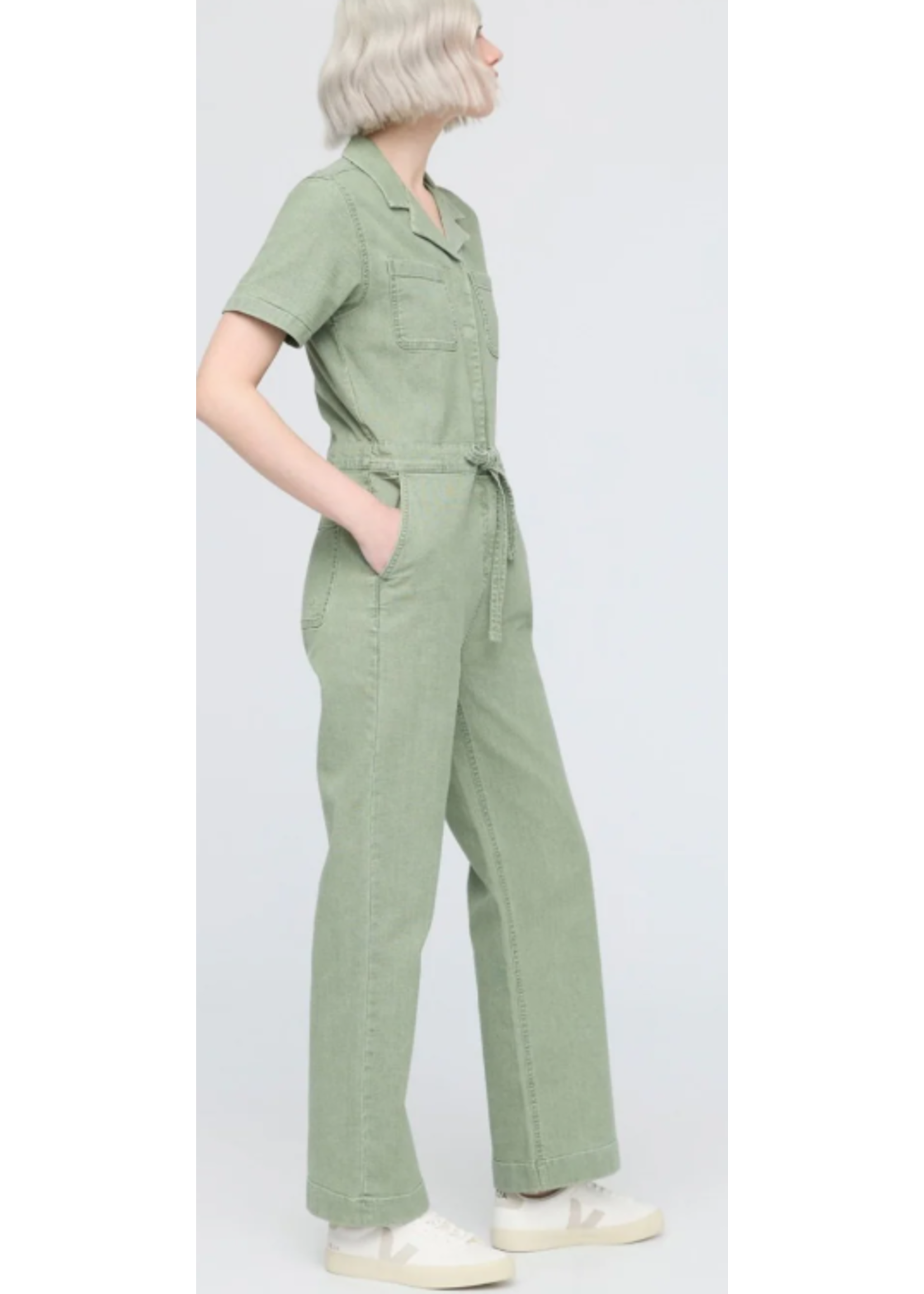 DUER STRETCH CANVAS JUMPSUIT