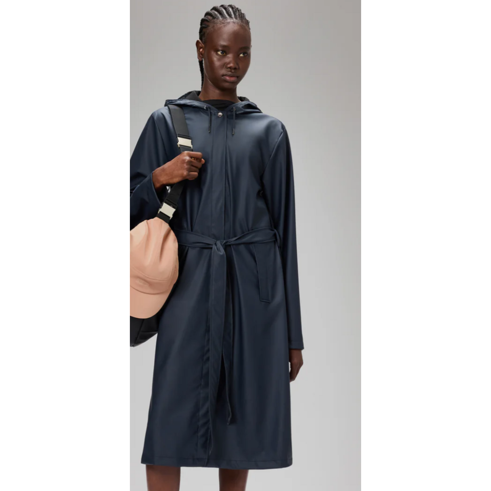 Rains Women's A-Line Longer Waterproof Jacket