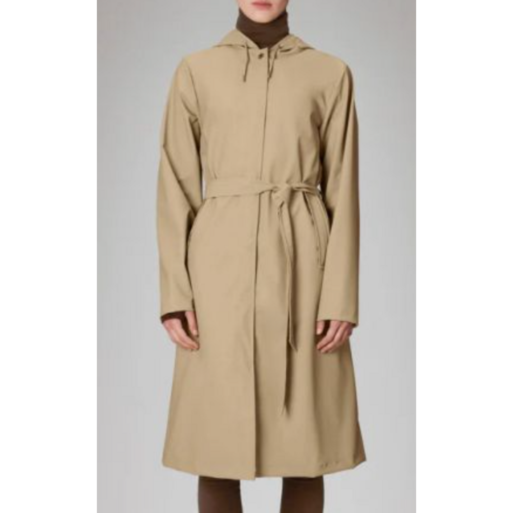 Rains Women's A-Line Longer Waterproof Jacket